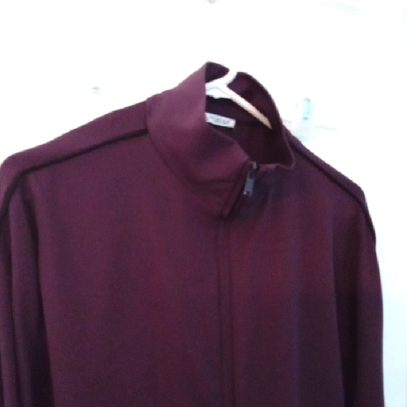 Zara Active Women's Plum Funnel Neck Long Sleeve Zip Up Jacket Small Oversized - Picture 2 of 12